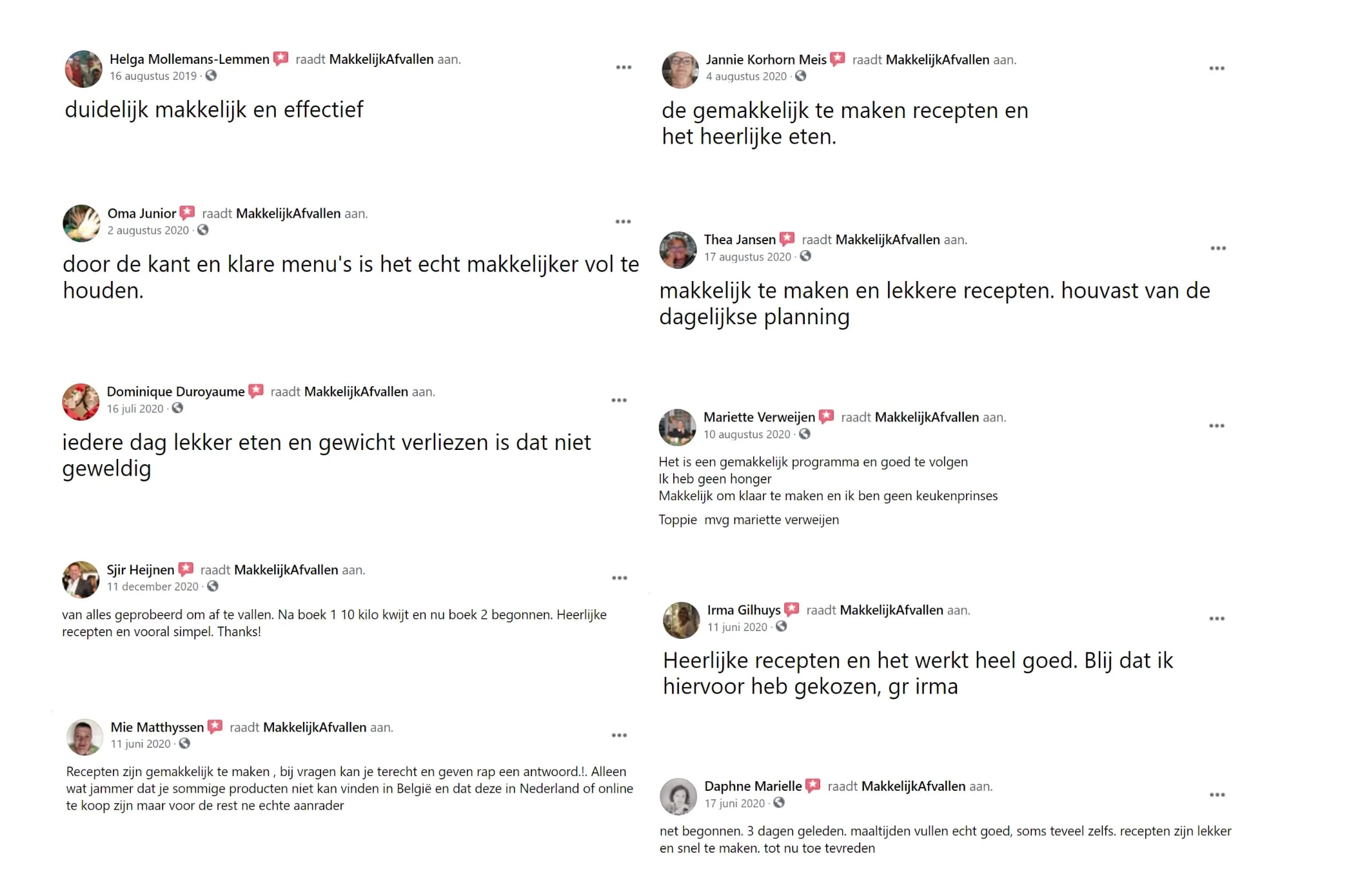 8 Kilo afvallen per maand met het Koolhydraatarm 50 Dagen Programma ervaringen van gebruikers